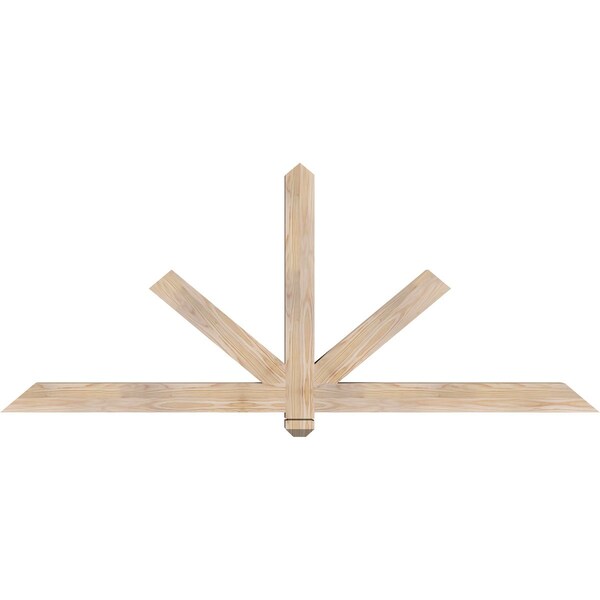 Ekena Millwork Kennewick Smooth Timber Gable Bracket, Douglas Fir, 72"W x 30"H x 3 1/2"D x 3 1/2"F, 10/12 Pitch GBW072X30X0404KEN00SDF - main